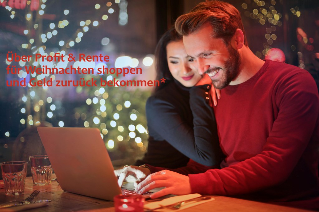 Sparen mit dem Profit und Rente Weihnachts- Cash Back.